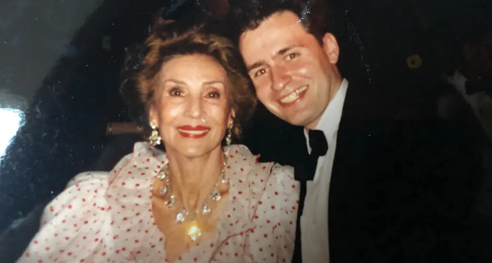 Aimée de Heeren and Ben Solms in Palm Beach, 1994